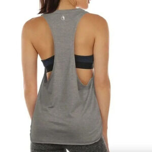 Icyzone Light Gray Racerback Athletic Tank Top S